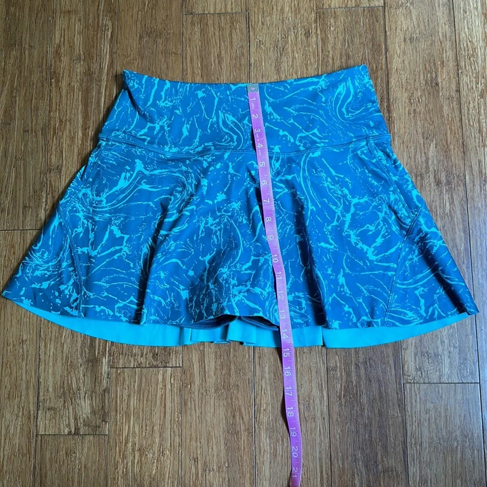 Athleta Ace Printed Tennis Skort 13.5" Ripple Marble Borealis Size Small - Picture 5 of 10